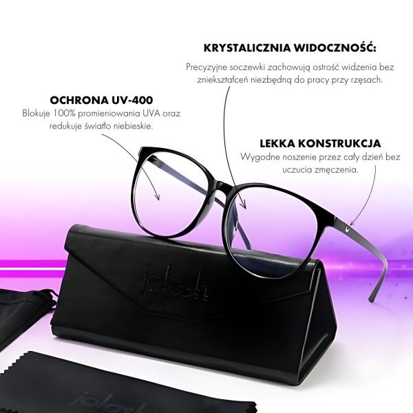 Okulary Ochronne do Przedłużania Rzęs Metodą UV Jolash