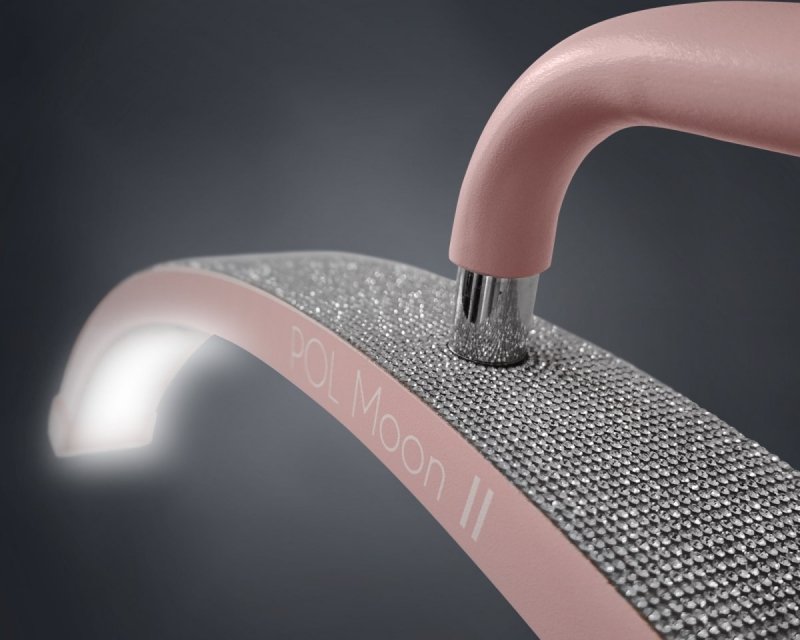 LAMPA KOSMETYCZNA POL MOON II X UNITED LASH ARMY Z CYRKONIAMI RÓŻOWA