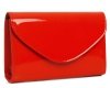 Czerwona torebka wizytowa kopertówka Solome S2 lakier skos
