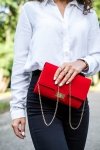 Torebka wizytowa Solome M2 jasny beżowy kwiaty modelka