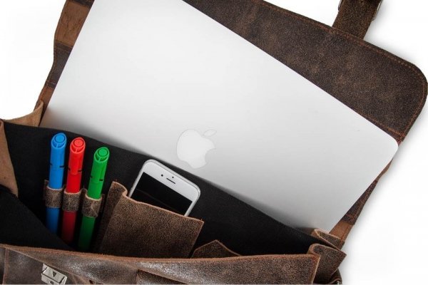 Skórzana męska torba na ramię Solome Lago 02 brązowa vintage detal