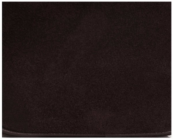 Damska skórzana torebka wizytowa listonoszka Solome Madeira brązowa zamszowa detal