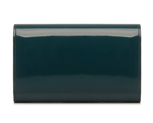 Zielona torebka wizytowa kopertówka Solome S2 lakier tył