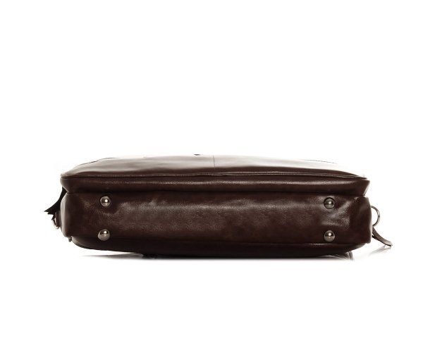 BRĄZOWA TORBA SKÓRZANA NA LAPTOPA SOLOME VERONA