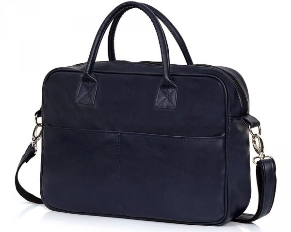 Granatowa torba na laptopa Solome arte 02 skos