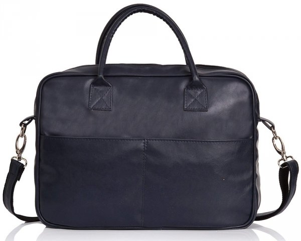 Granatowa torba na laptopa Solome arte 02 przód