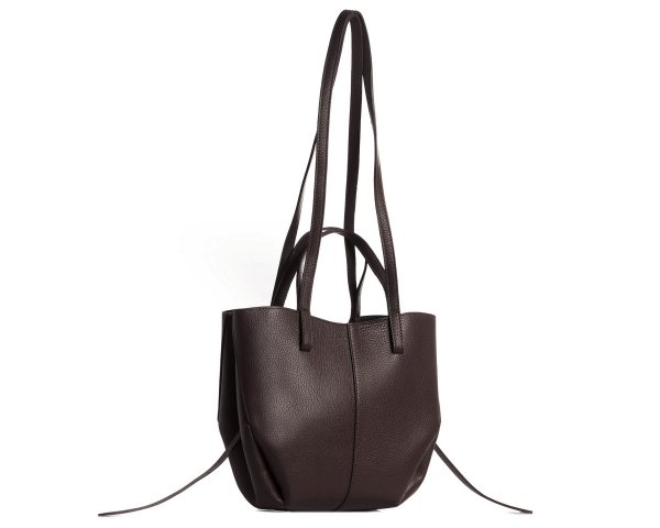 Włoska skórzana torba damska Shopperka Solome Monroe brązowa skos