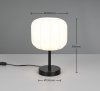 Lampka stołowa nocna biała tkaninowy abażur owalna boho rustykalna skandynawska minimalistyczna klasyczna MADELINE R51971001 Rl 