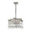 Kryształowy Kwadratowy Żyrandol Lampa wisząca Aries Elstead Lighting ARIES-4P-S Szklana Glamour