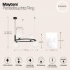 NOWOCZESNA LAMPA WISZĄCA CZARNA MAYTONI RING MOD013PL-04B KOŁO BIAŁE KULE