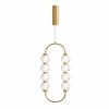 Złota Lampa Wisząca Glamour LED AMULET MOD555PL-L11G3K MAYTONI