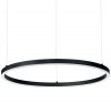 NOWOCZESNA LAMPA WISZĄCA RING LED CZARNY OKRĄG IDEAL LUX 342108 ORACLE SLIM D90 ROUND 2700K