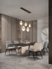 Nowoczesna Złota Lampa Wisząca LED ARENA LE44332 LUCES EXCLUSIVAS
