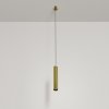 Lampa wisząca minimalistyczna LED aluminium mosiądz nad stół do jadalni do salonu Focus LED Maytoni P072PL-L12W3K-BS