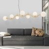 ZŁOTA DESIGNERSKA LAMPA WISZĄCA MAYTONI UVA MOD059PL-07G BIAŁE KULE