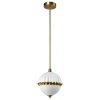 Lampa Wisząca Wyspowa Mosiężna Biała GLAMOUR PRALINES COSMO LIGHT P01206WH