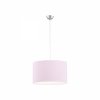 Różowa lampa wisząca dziecięca klasyczna tkaninowy abażur chrom regulacja wysokości MAGIC 4136 Argon