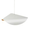 Lampa wisząca ozdobna aluminiowa biała industrialna designerska elegancka mleczny szklany klosz ENZO ST-F22020601-D60 white Step Into Design