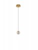 Oryginalna Złota Lampa Wisząca Szklana Kula w Stylu Art Deco LUCES EXCLUSIVAS CUYO LE44210