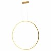 Lampa wisząca okrąg ring do łazienki Loop M PL0119-85-GD Yaskr  złota IP44 LED 3000K 