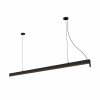 Lampa wisząca do salonu do biura Sigi IV  PL0129-BK Yaskr czarna LED 3000K