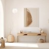 Lampa wisząca minimalistyczna biała kula 25cm opal mat ryflowane mleczne szkło złote dodatki PALOMA 8507 Argon