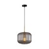 Nowoczesna Dekoracyjna Lampa Wisząca Szklany Dymiony Klosz GAVINO PND-26476-1-BRO-SG ITALUX