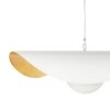 Lampa wisząca ozdobna aluminiowa biała industrialna designerska elegancka mleczny szklany klosz ENZO ST-F22020601-D80 white Step Into Design
