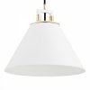 Lampa Wisząca Vintage Biała Listwa Z Mosiężnym Akcentem  ORTE 4914 ARGON