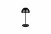 Lampka stołowa nocna LED czarna półokrągła designerska nowoczesna ściemnialna do pokoju dziecięcego ORTIZ IP44 R55601132 Rl