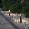 Minimalistyczny słupek ogrodowy zewnętrzna lampa grafitowa tuba Glide MAYTONI O437FL-01GF1