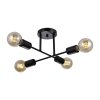 Loftowy Plafon Sufitowy Czarny FORMIO PND-4052-4-BL ITALUX