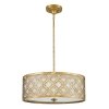 Duża lampa wisząca Arabella 3 źródła światła postarzane złoto orientalna okrągła GN-ARABELLA-P-L ELSTEAD LIGHTING