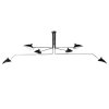  Lampa wisząca nowoczesna 6 kloszy metalowa czarna designerska klasyczna ponadczasowa CRANE P8706 Step Into Design