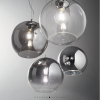 Szklana dymiona lampa wisząca NEMO sp1 d40 Ideal Lux 094229