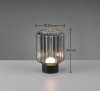 Dekoracyjna Lampka Stołowa LED Dymiony Szklany Klosz LORD R57761154 RL