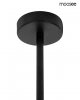 Nowoczesna czarna lampa wisząca Piazetta Moosee szklane MSE1501100140 led 6W 3000K