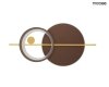 Nowoczesny designerski kinkiet ścienny złoty LED okręgi dekoracyjny podświetlający ścianę MOONS MSE1501100515 MOOSEE King Home