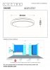 Minimalistyczny Nowoczesny Plafon Sufitowy LED DASHER 79110/30/31 LUCIDE