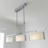 Nowoczesna Lampa Wisząca Chrom Białe Klosze CLEF CLEF-BAR-3CH ENDON