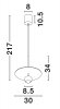 Elegancka lampa wisząca LED kolor szary BAILA LE44536 Luces Exclusivas