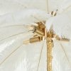  Dekoracyjna nowoczesna biała lampa wisząca pióra 6 źródeł światła designerska boho kula EMU ST-DN127 white Step Into Design