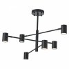 Lampa Sufitowa Noe do salonu do biura PLC0102-BK Yaskr czarna GU10