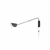 Czarny Designerski Kinkiet z wyłącznikiem MOLLIS MOD126WL-01B1 MAYTONI