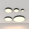 Lampa sufitowa LED nowoczesna aluminium czarna ZON MAYTONI C032CL-12W3K-RD-B