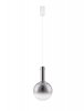 Szklana Lampa Wisząca Minimalistyczna Szary Szklany Klosz JAVIER LE44484 Luces Exlusivas