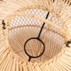 Rattanowa Lampa Wisząco Stojąca w Stylu Boho Naturalna BATU BAYU048N-M BAZAR BIZAR