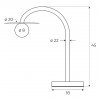 Zielona lampka stołowa ENIGMA MAXLIGHT T0059 LED 2W biała kula