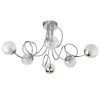 Nowoczesna Lampa Wisząca Chrom Deisgnerski Klosz Kula AURIA 76349 ENDON