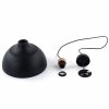 Minimalistyczna lampa wisząca w stylu rustykalnym czarna z elementem drewnianym CAP BLACK 2071 TK-Lighting 